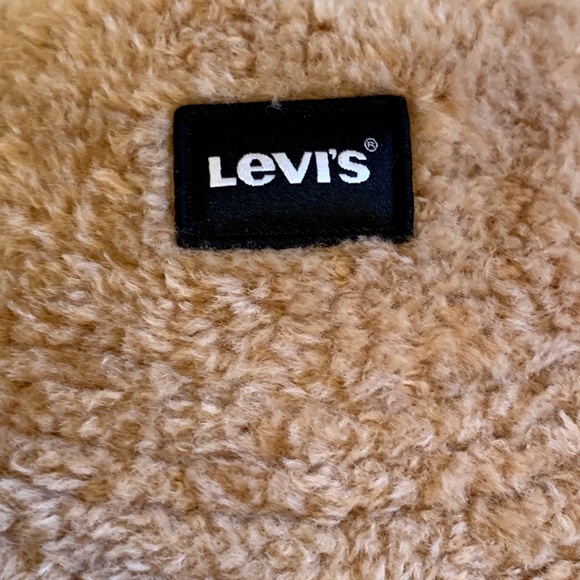 Levi's Camel Brown Sherpa Bucket Floppy Summer Hat - Picture 8 of 8